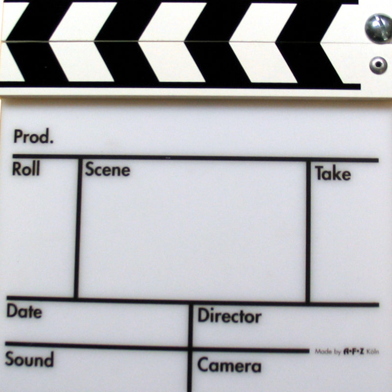 WOONEKY Filmklappe Aus Holz - Schwarze Filmrequisite Für Fotografie & Kreativprojekte